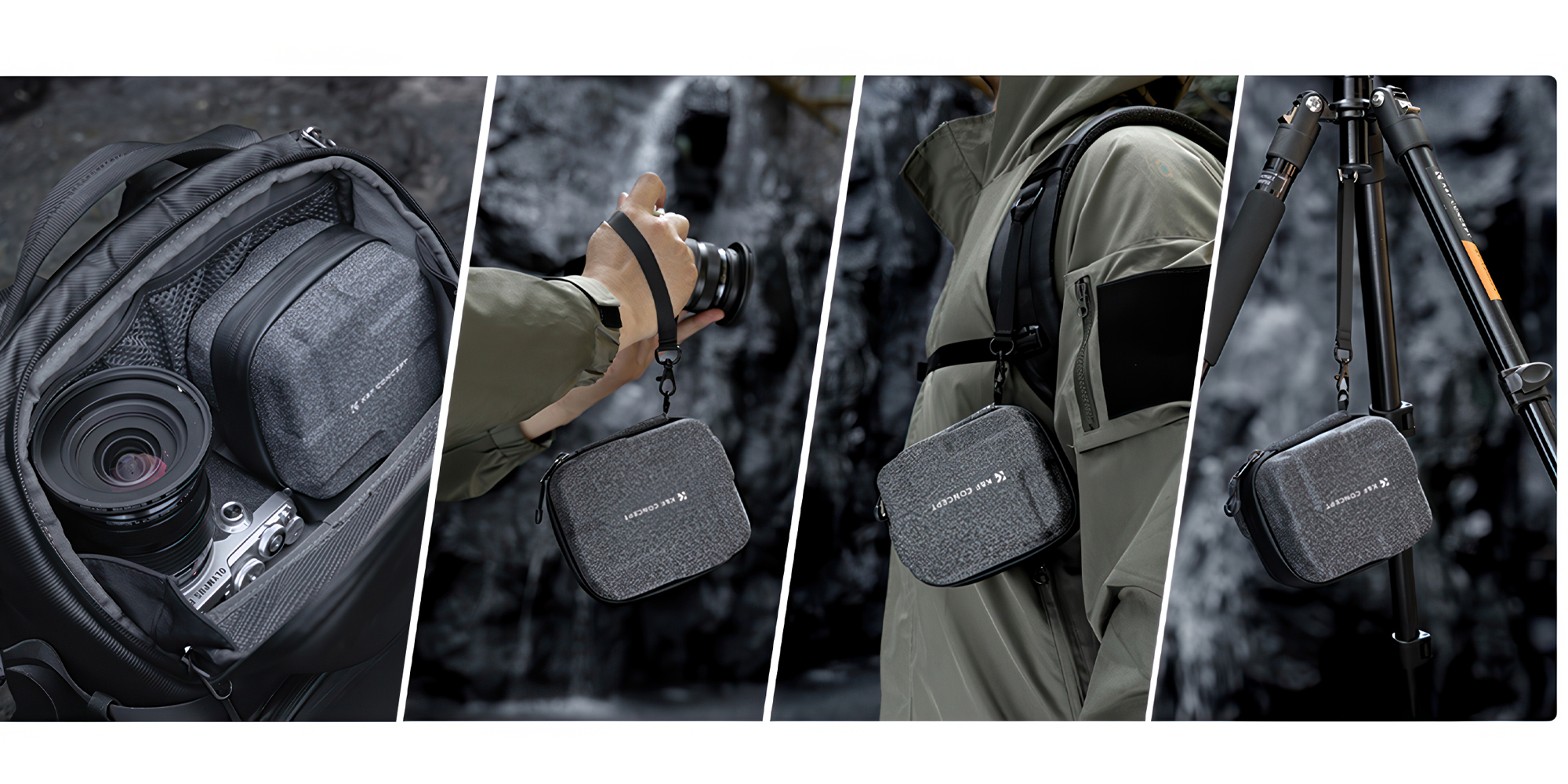 Pokrowiec na filtry K&F Concept Hard Shell Filter Case - 95 mm - W dłoni, na nadgarstku i w torbie